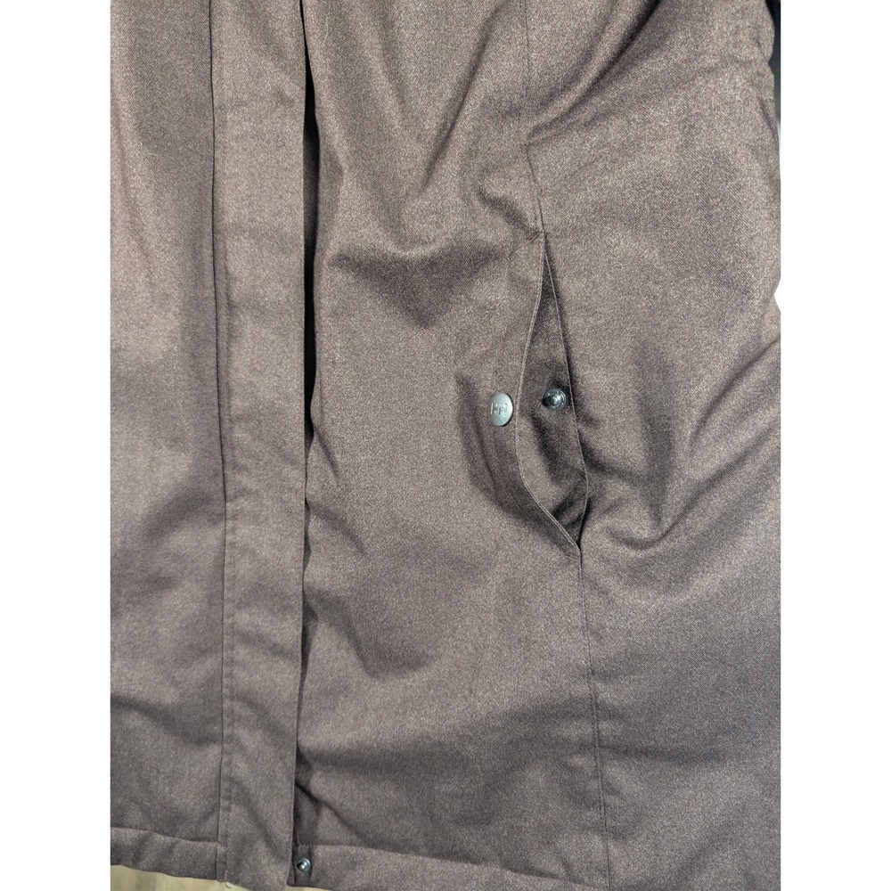 Helly Hansen Parka Womens M Brown Aden Insulated Faux Fur Hood Polyester Coat - Picture 11 of 15